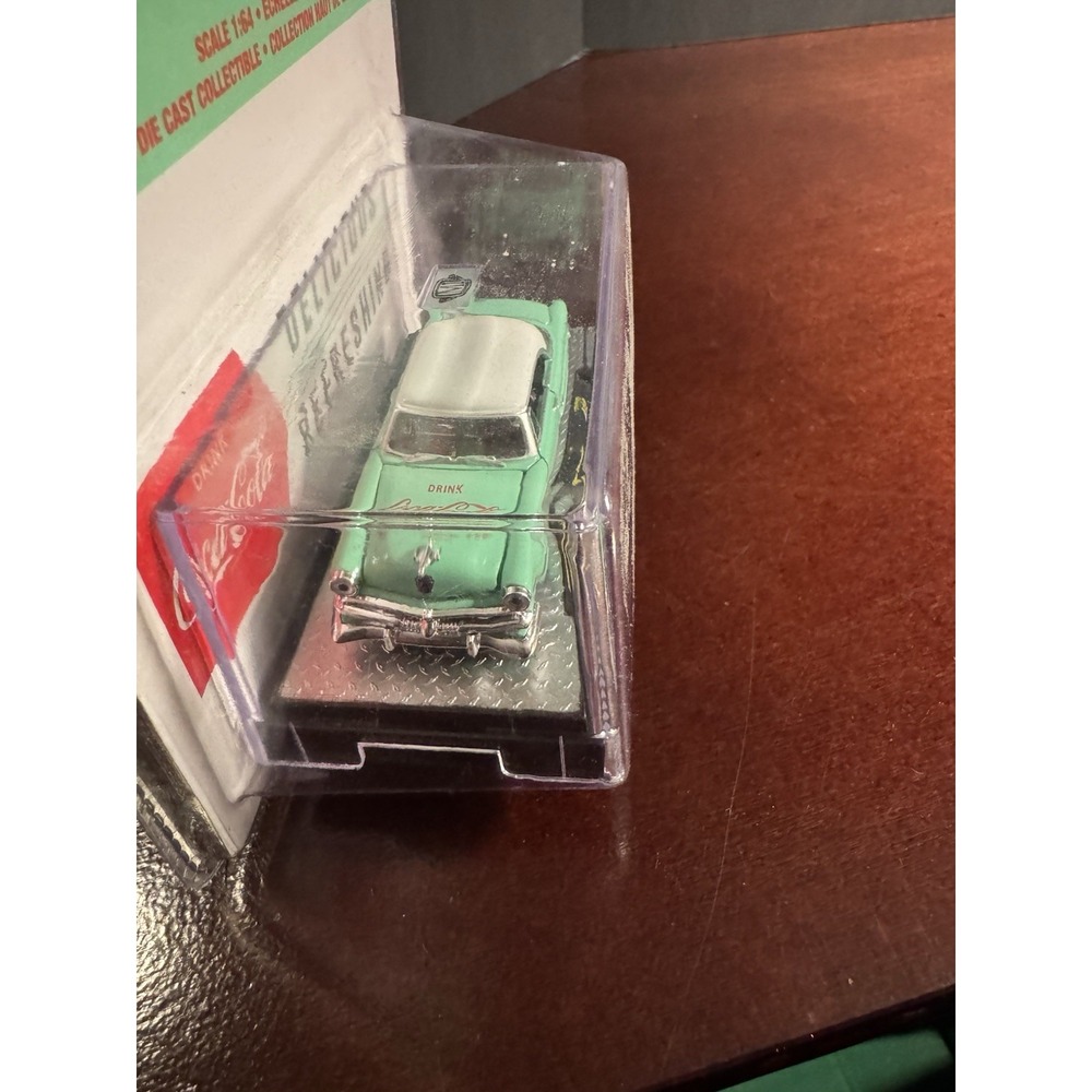 M2 Machines Coca-Cola 1953 Ford Crestline Victoria 1:64 Diecast Car A18 Green